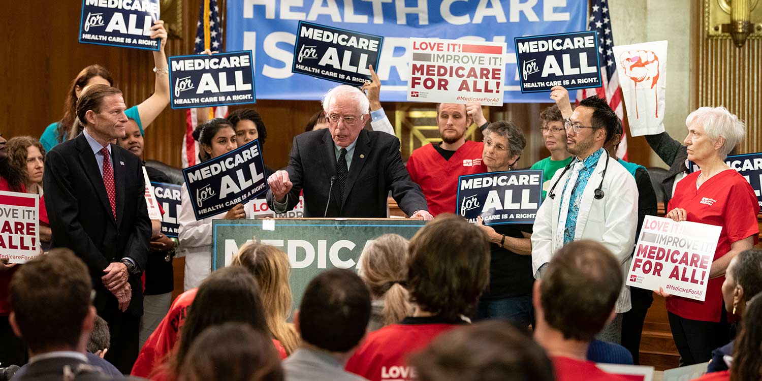 Medicare for All, Bernie Sanders news, news on Bernie Sanders, Democratic socialist, Democrats, Democratic Party, Joe Biden, Biden Trump, Republican Party, Peter Isackson