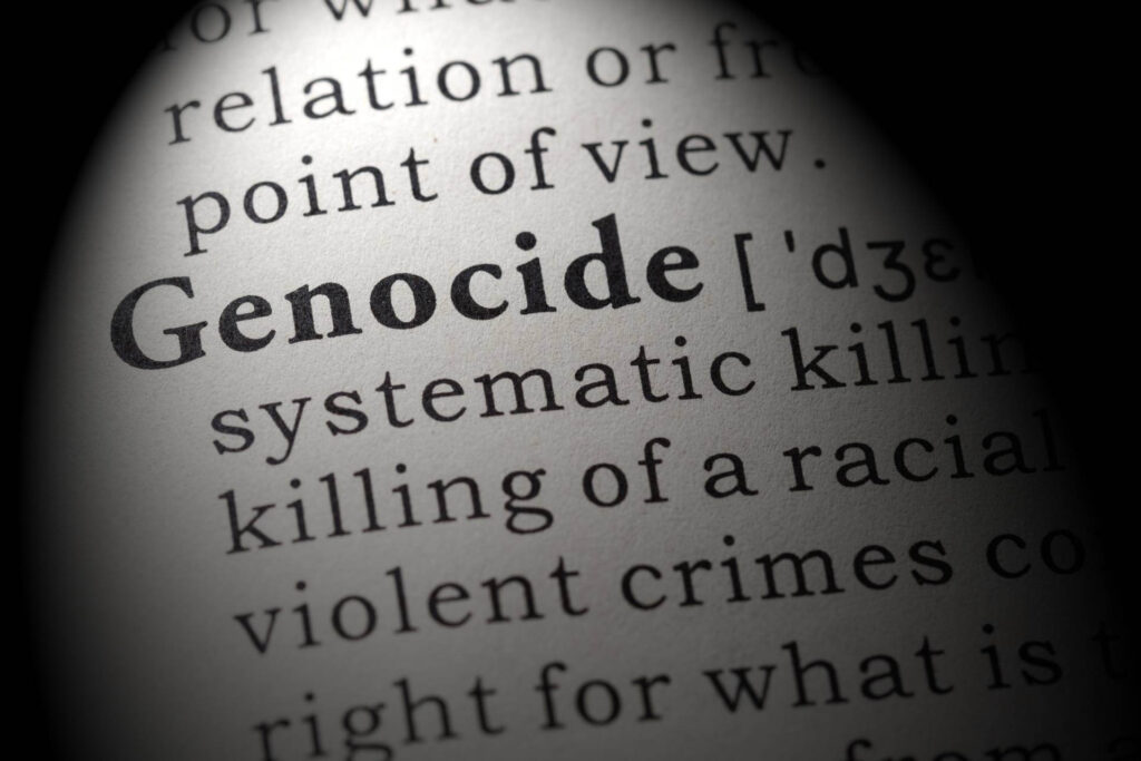 the word genocide