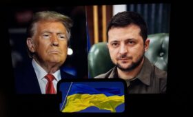 Volodymyr Zelenskyy and Donald Trump